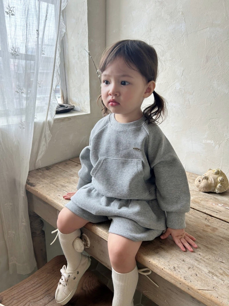 Azalea - Korean Children Fashion - #discoveringself - Vest Waffle Set - 7