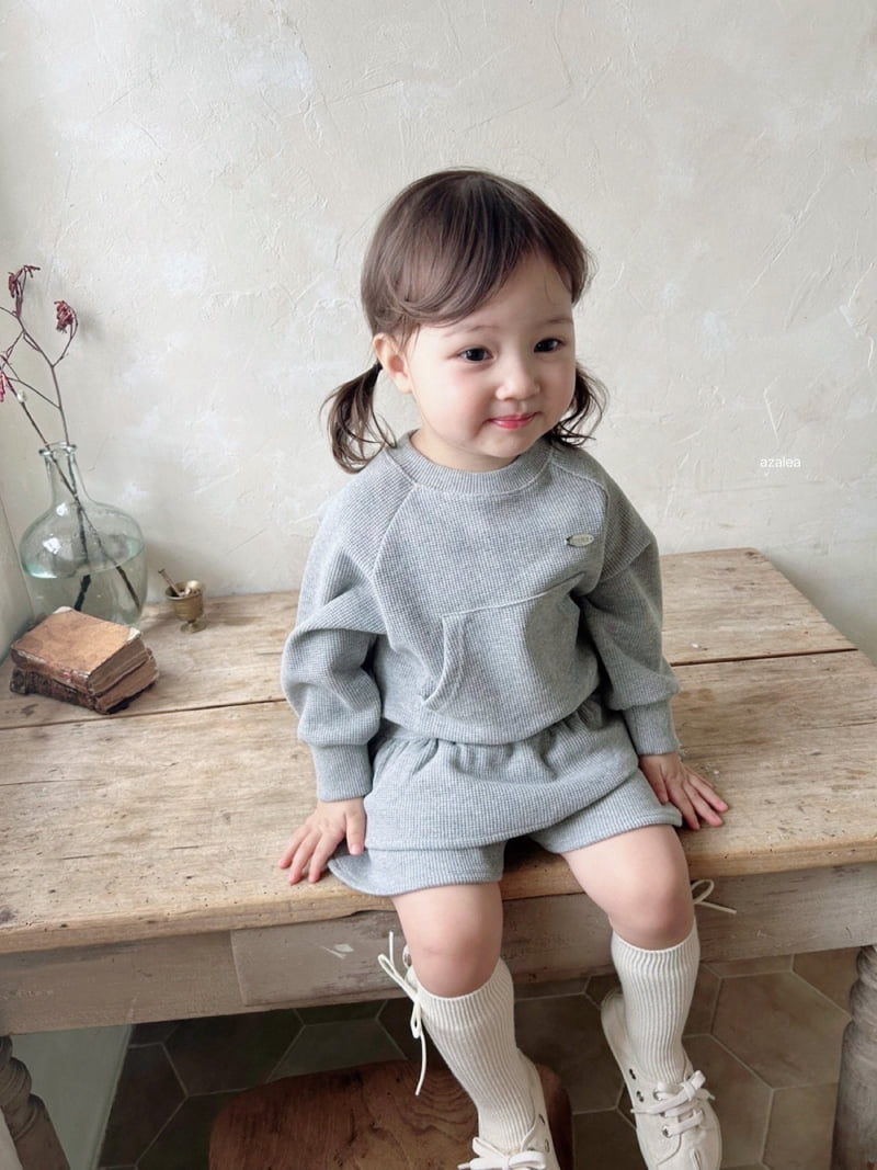 Azalea - Korean Children Fashion - #fashionkids - Vest Waffle Set - 8