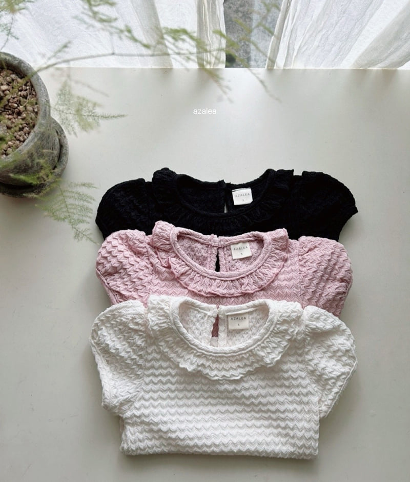 Azalea - Korean Children Fashion - #fashionkids - Zigzag Frill Tee