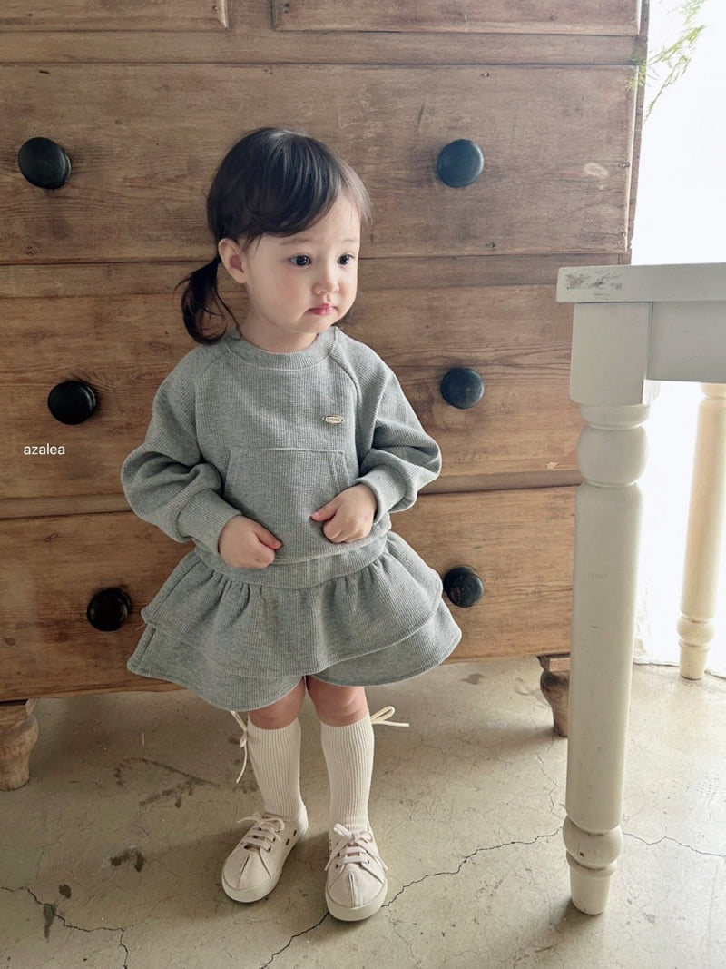 Azalea - Korean Children Fashion - #kidsshorts - Vest Waffle Set - 9