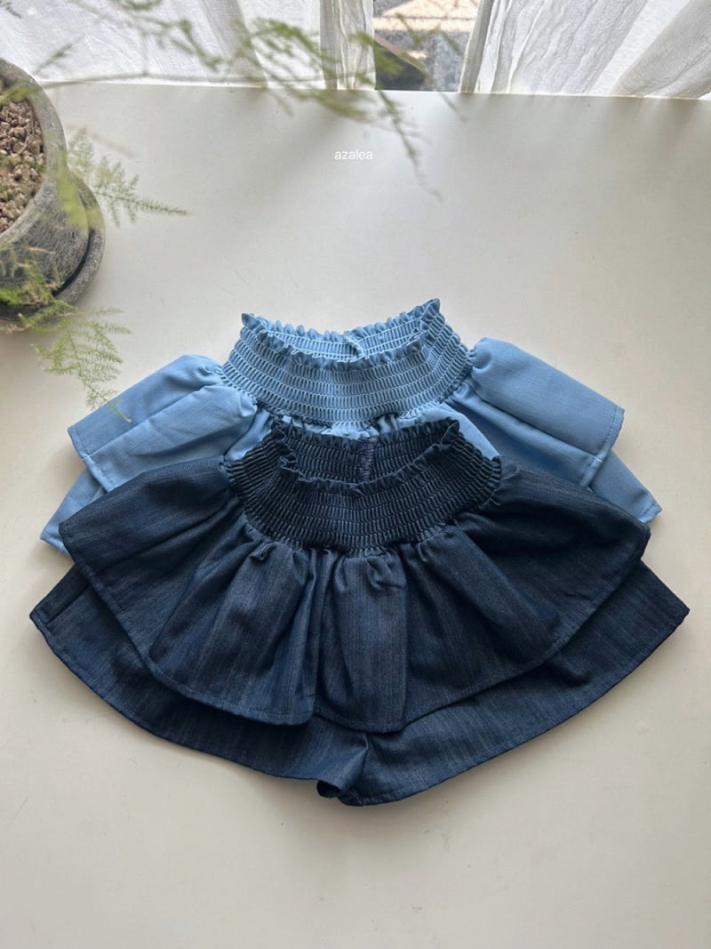 Azalea - Korean Children Fashion - #littlefashionista - Jane Denim Cancan Pants - 12