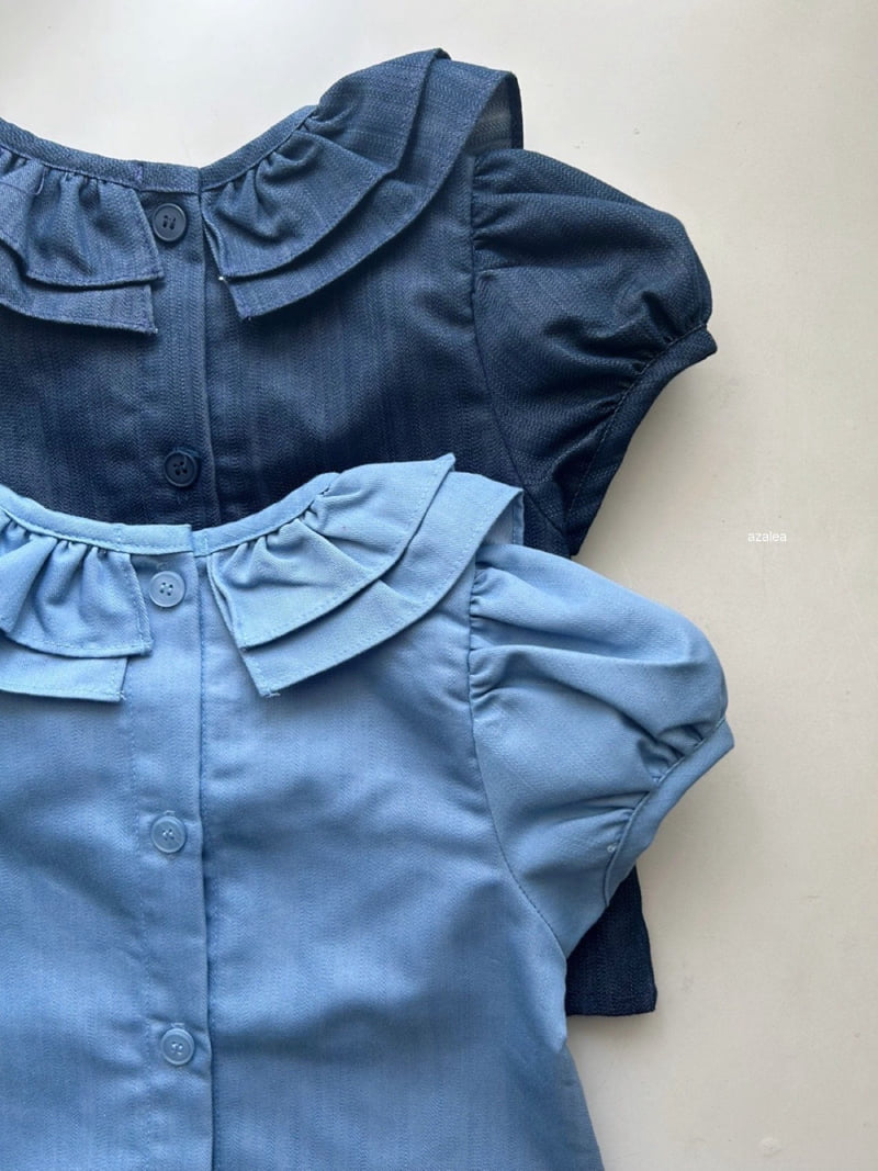 Azalea - Korean Children Fashion - #littlefashionista - Jane Denim Blouse - 5