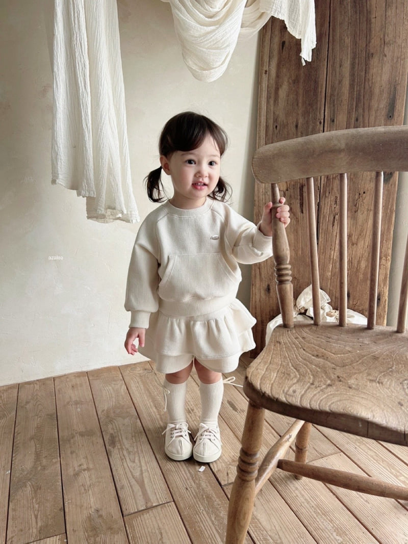 Azalea - Korean Children Fashion - #todddlerfashion - Vest Waffle Set