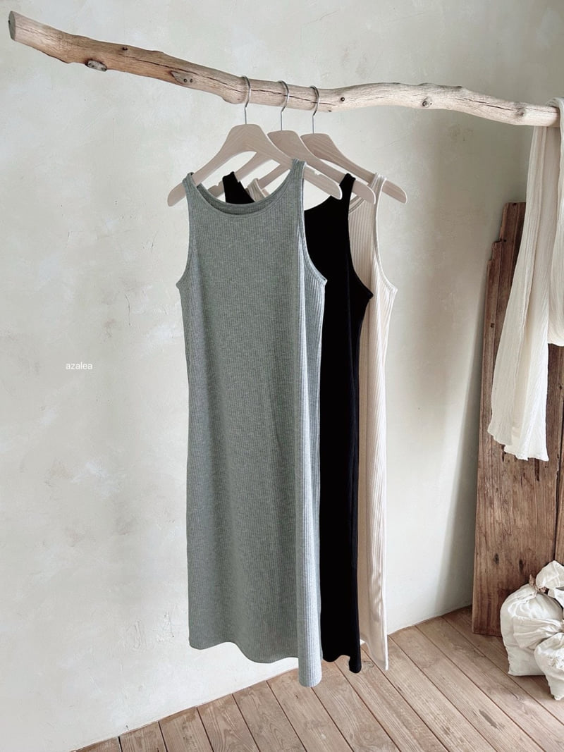Azalea - Korean Women Fashion - #womensfashion - Rib Long One-piece (Mom)