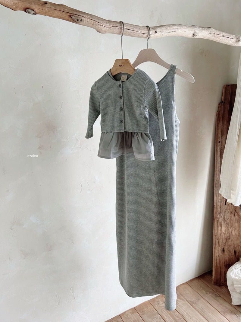 Azalea - Korean Women Fashion - #womensfashion - Rib Long One-piece (Mom) - 3