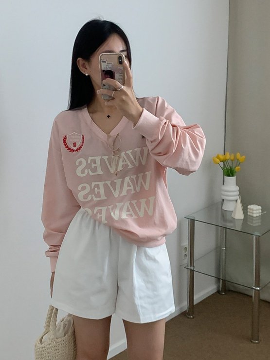 Bbibbi - Korean Women Fashion - #momslook - Wave Sweatshirts - 5