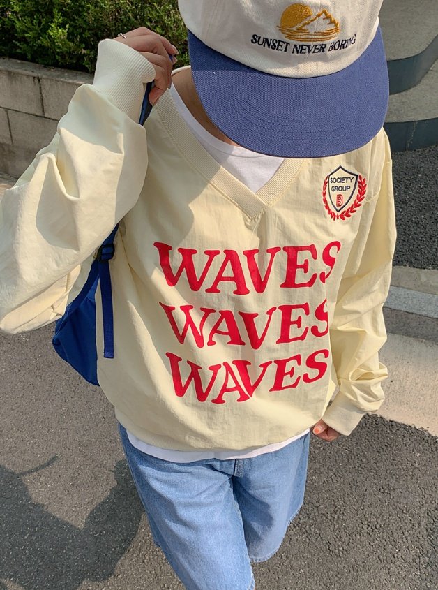 Bbibbi - Korean Women Fashion - #momslook - Wave Sweatshirts - 7