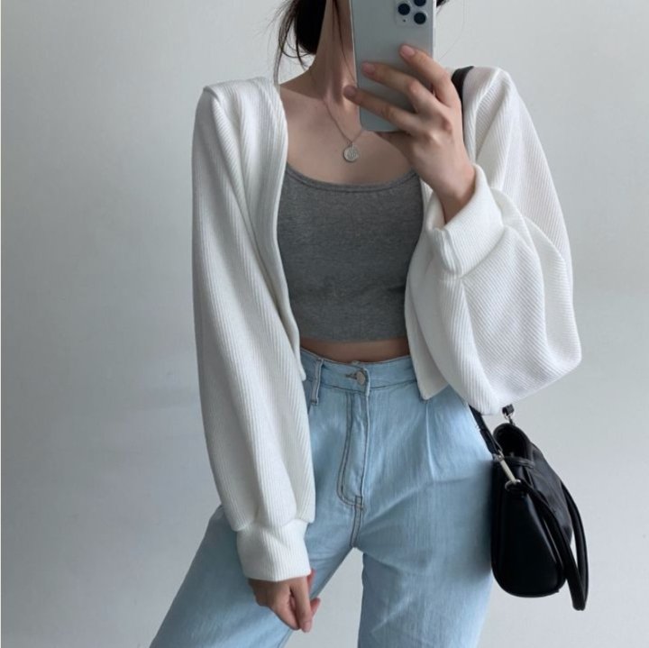 Bbibbi - Korean Women Fashion - #womensfashion - Autumn Bolero Cardigan - 4
