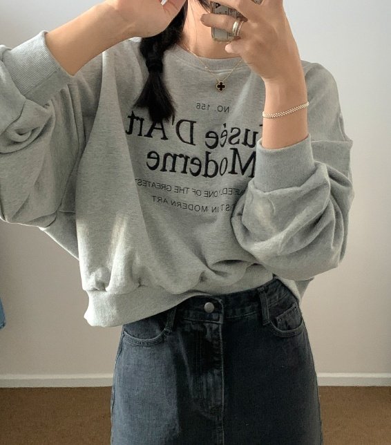 Bbibbi - Korean Women Fashion - #momslook - Modern Crop Sweatshirts - 6