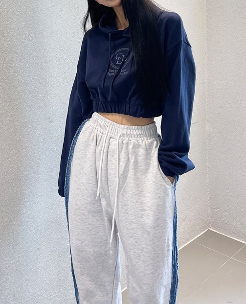 Bbibbi - Korean Women Fashion - #momslook - Later Crop Hoodie - 7
