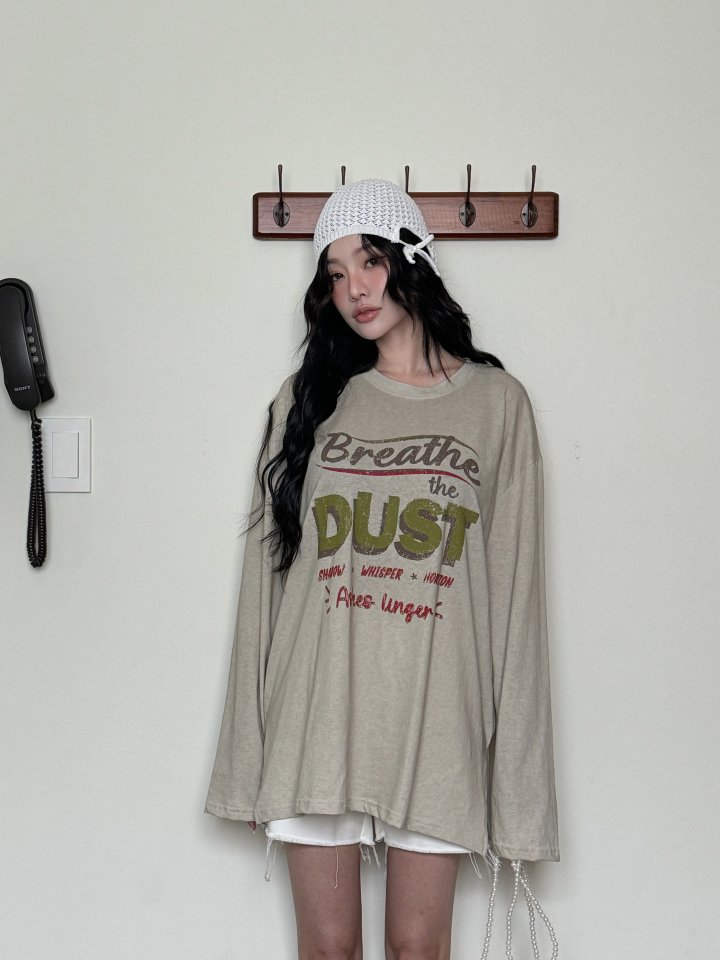 Bbibbi - Korean Women Fashion - #momslook - Dust Long Sleeve Tee