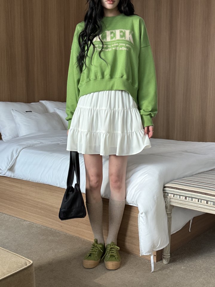 Bbibbi - Korean Women Fashion - #momslook - Slick Crop Sweatshirts - 2