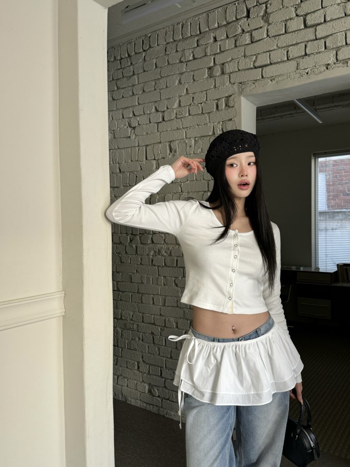 Bbibbi - Korean Women Fashion - #momslook - Layered Wrap Skirt - 2