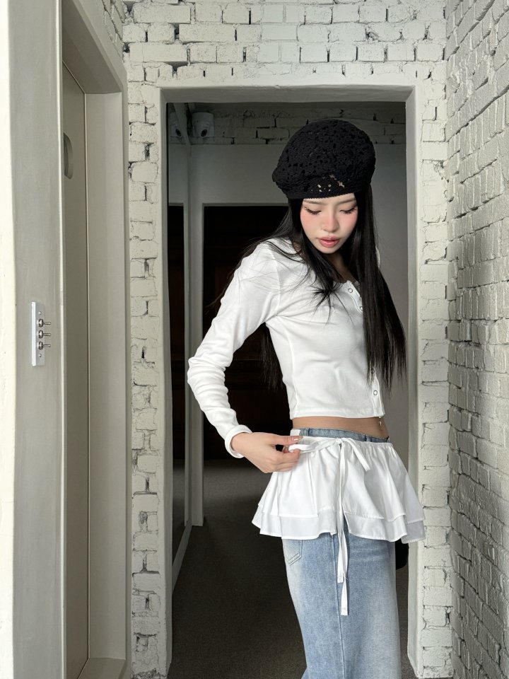 Bbibbi - Korean Women Fashion - #womensfashion - Layered Wrap Skirt - 4