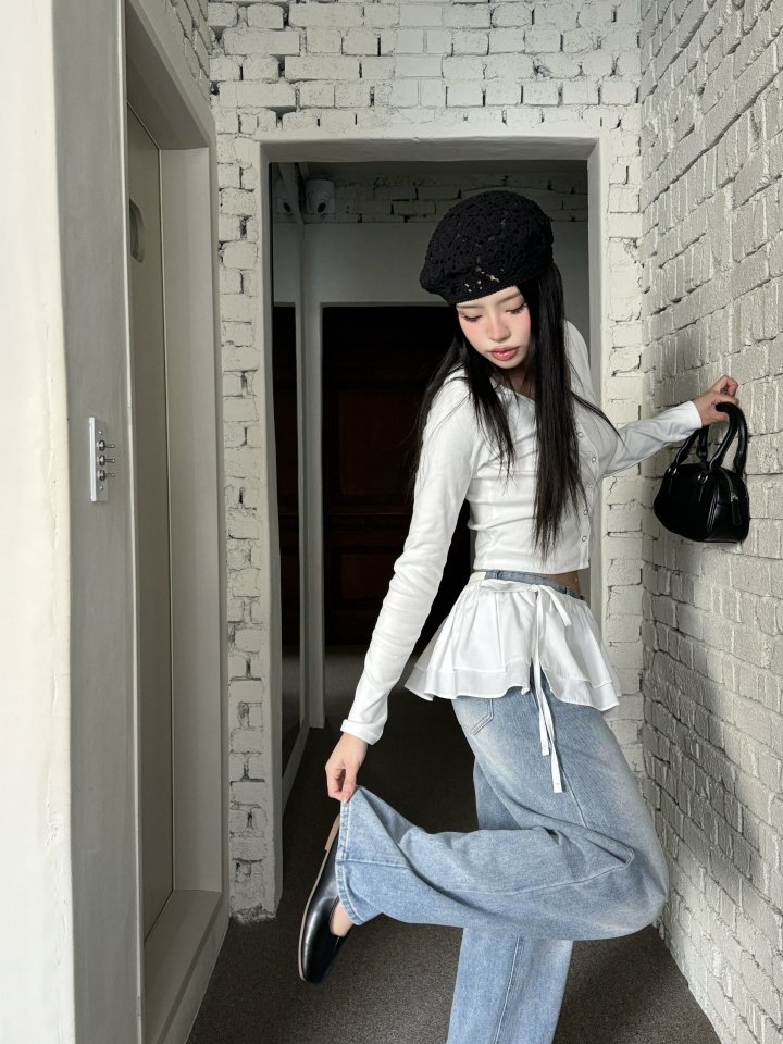 Bbibbi - Korean Women Fashion - #momslook - Layered Wrap Skirt - 6