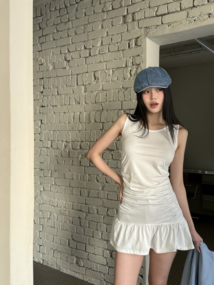 Bbibbi - Korean Women Fashion - #momslook - Frill Layered Sleeveless - 3