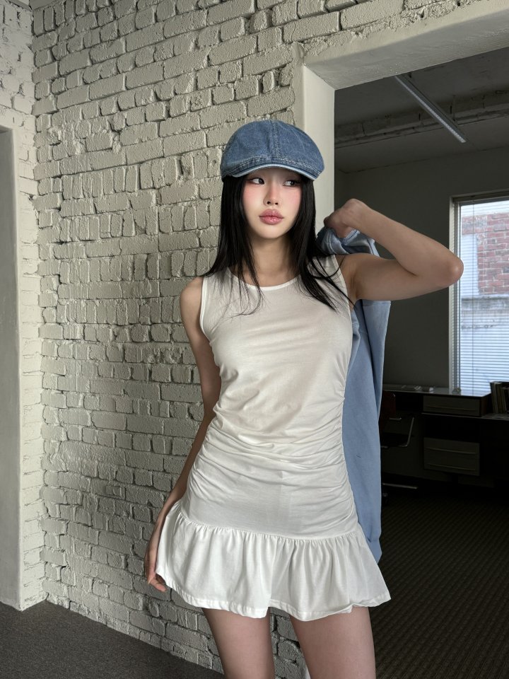 Bbibbi - Korean Women Fashion - #momslook - Frill Layered Sleeveless - 5