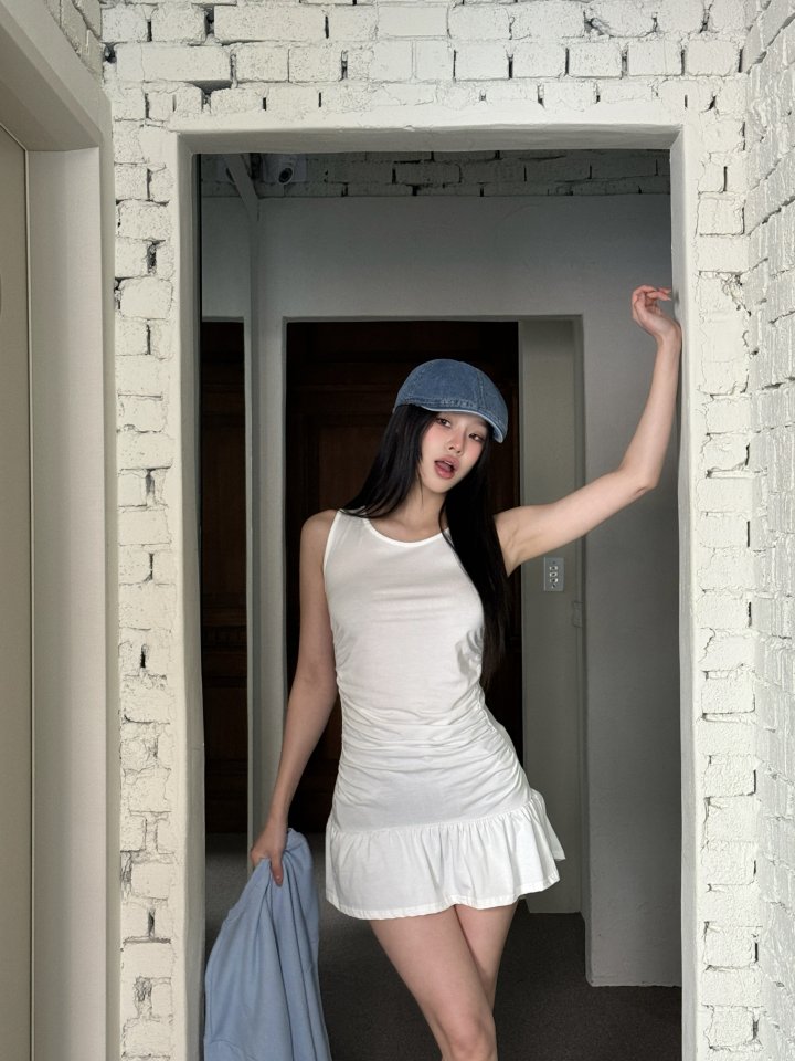 Bbibbi - Korean Women Fashion - #momslook - Frill Layered Sleeveless - 7