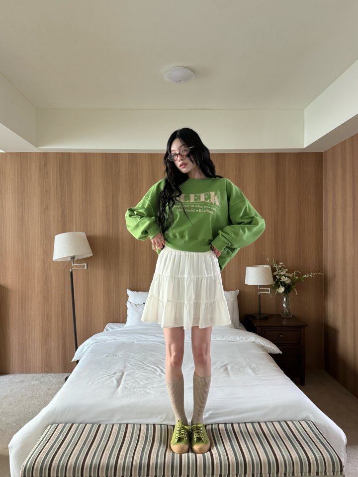 Bbibbi - Korean Women Fashion - #pursuepretty - Slick Crop Sweatshirts - 7