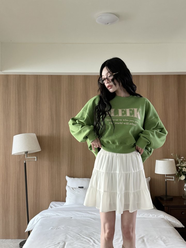 Bbibbi - Korean Women Fashion - #restrostyle - Slick Crop Sweatshirts - 8