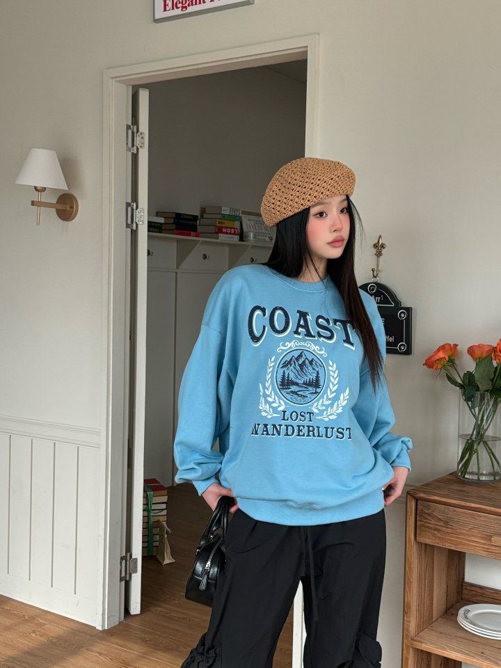 Bbibbi - Korean Women Fashion - #pursuepretty - Coast Sweatshirts - 4