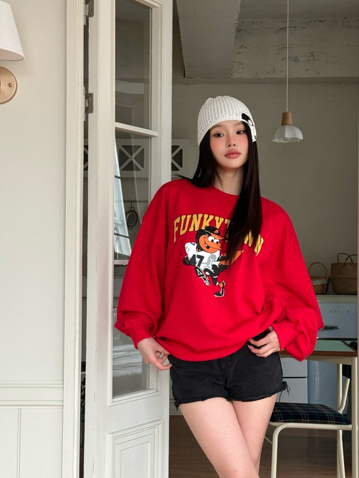 Bbibbi - Korean Women Fashion - #restrostyle - Funky Town Sweatshirts - 4