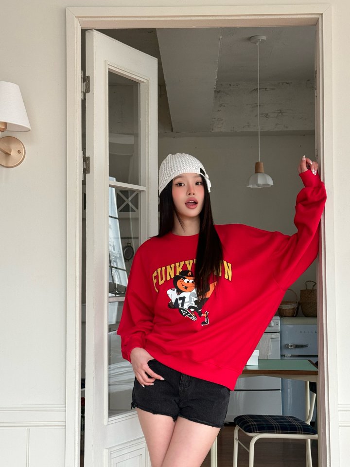 Bbibbi - Korean Women Fashion - #vintagekidsstyle - Funky Town Sweatshirts