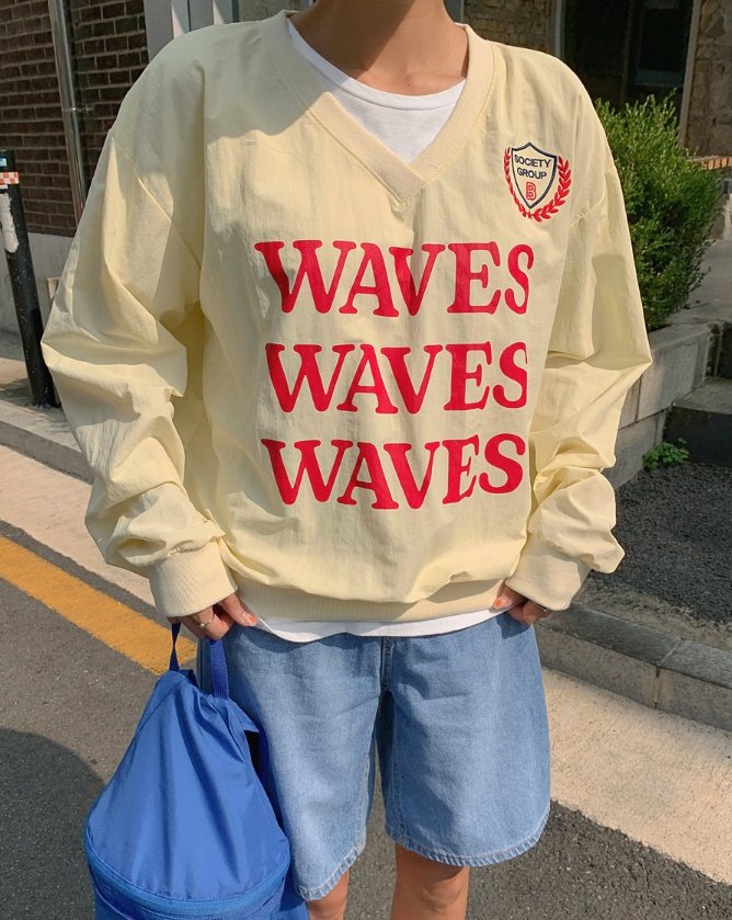 Bbibbi - Korean Women Fashion - #womensfashion - Wave Sweatshirts - 8