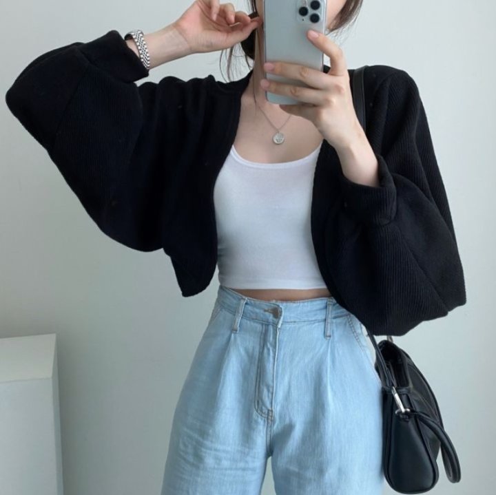 Bbibbi - Korean Women Fashion - #womensfashion - Autumn Bolero Cardigan - 5