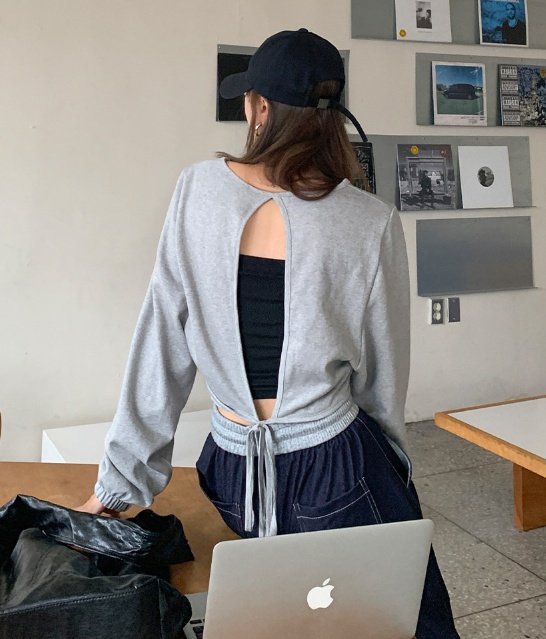 Bbibbi - Korean Women Fashion - #womensfashion - Back Sweatshirts - 3