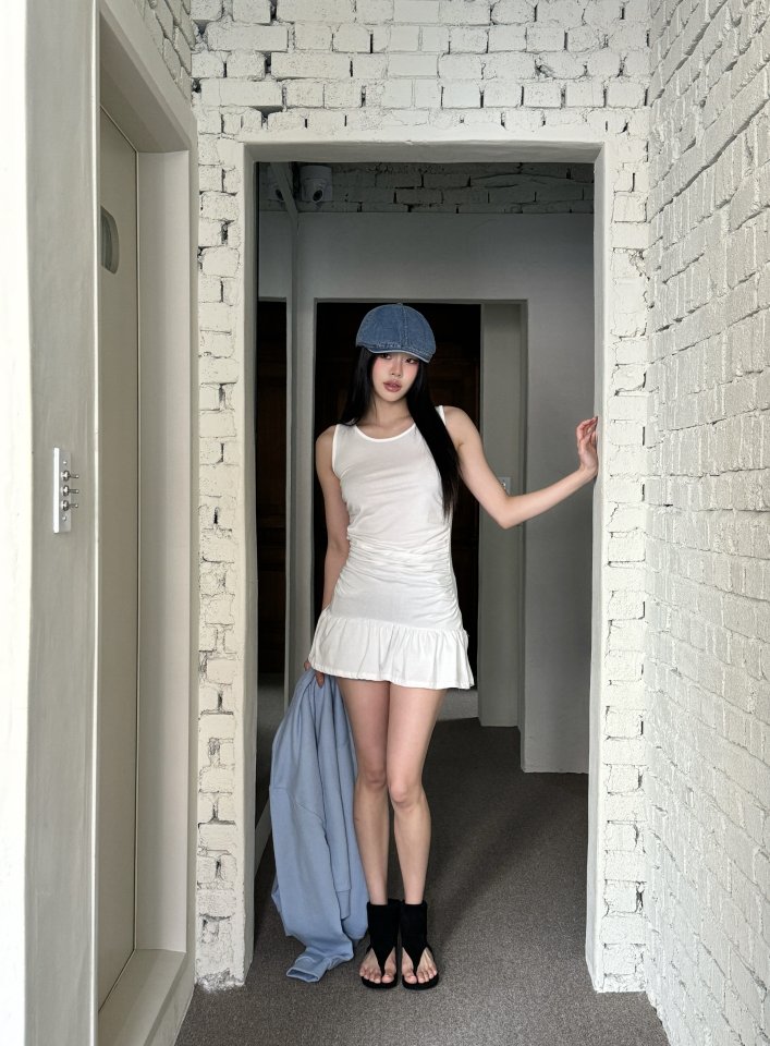 Bbibbi - Korean Women Fashion - #womensfashion - Frill Layered Sleeveless - 8