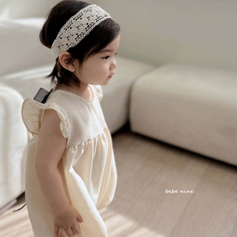 Bebe Nine - Korean Baby Fashion - #babyboutique - Angel Frill Ribbon Suit - 3