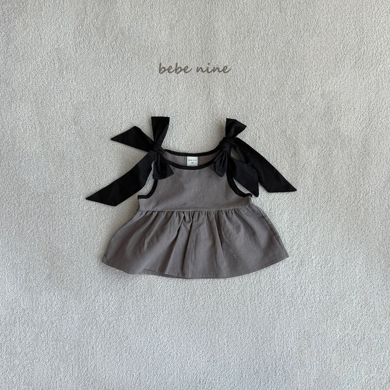 Bebe Nine - Korean Baby Fashion - #babyboutique - Shoulder Ribbon Blouse - 10