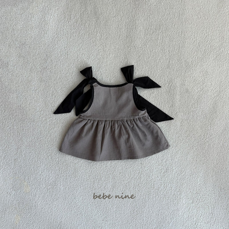Bebe Nine - Korean Baby Fashion - #babyboutique - Shoulder Ribbon Blouse - 11