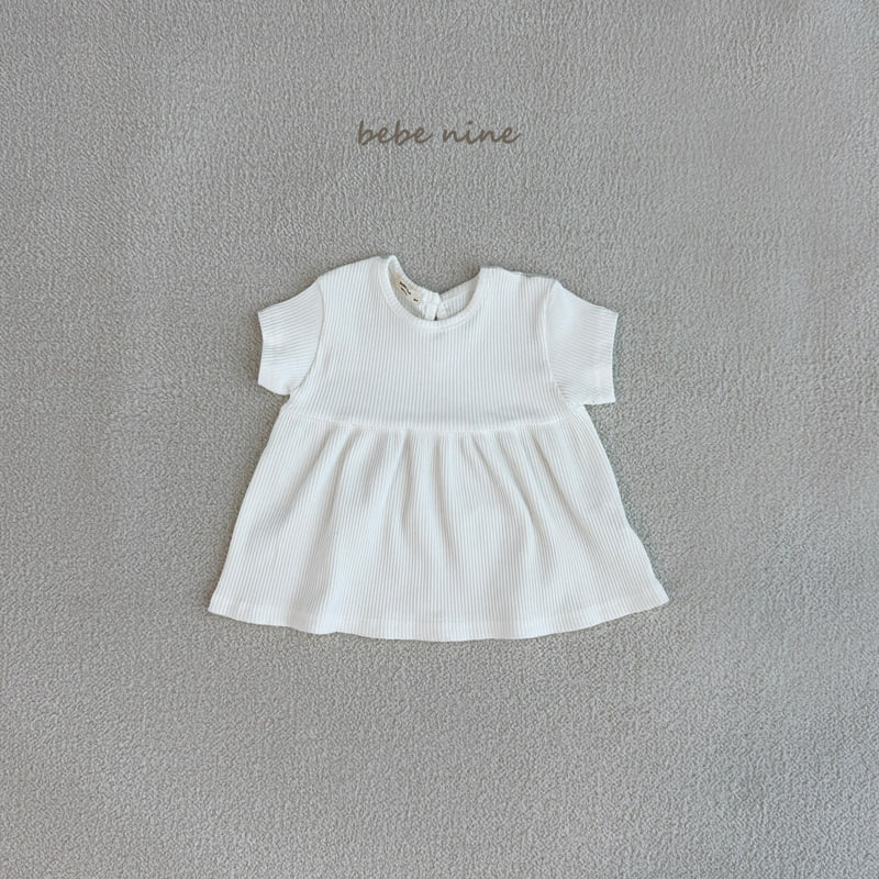 Bebe Nine - Korean Baby Fashion - #babyboutique - Soft Rib One-piece - 9
