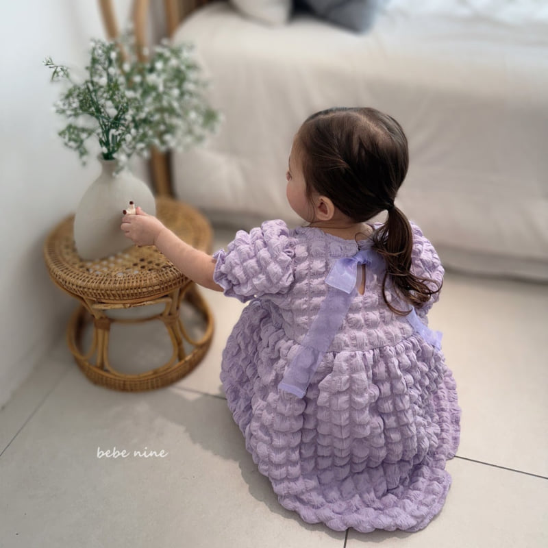 Bebe Nine - Korean Baby Fashion - #babyboutique - Mongle Blossom One-piece - 5