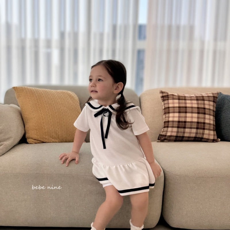Bebe Nine - Korean Baby Fashion - #babyboutique - Luna Sailor One-piece