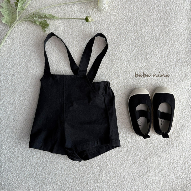 Bebe Nine - Korean Baby Fashion - #babyboutique - Coco Linen Overalls Pants - 11