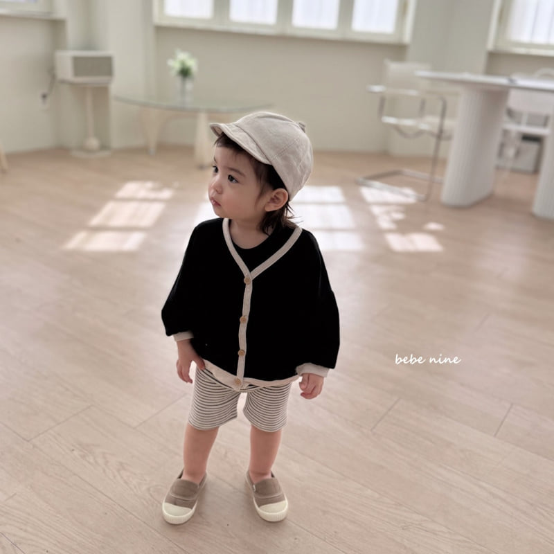 Bebe Nine - Korean Baby Fashion - #babyboutique - Linen Edge Cardigan - 4