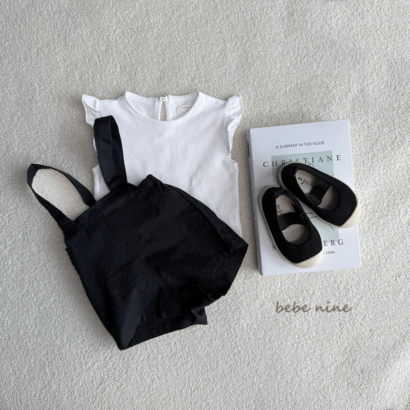 Bebe Nine - Korean Baby Fashion - #babyboutiqueclothing - Coco Linen Overalls Pants - 12