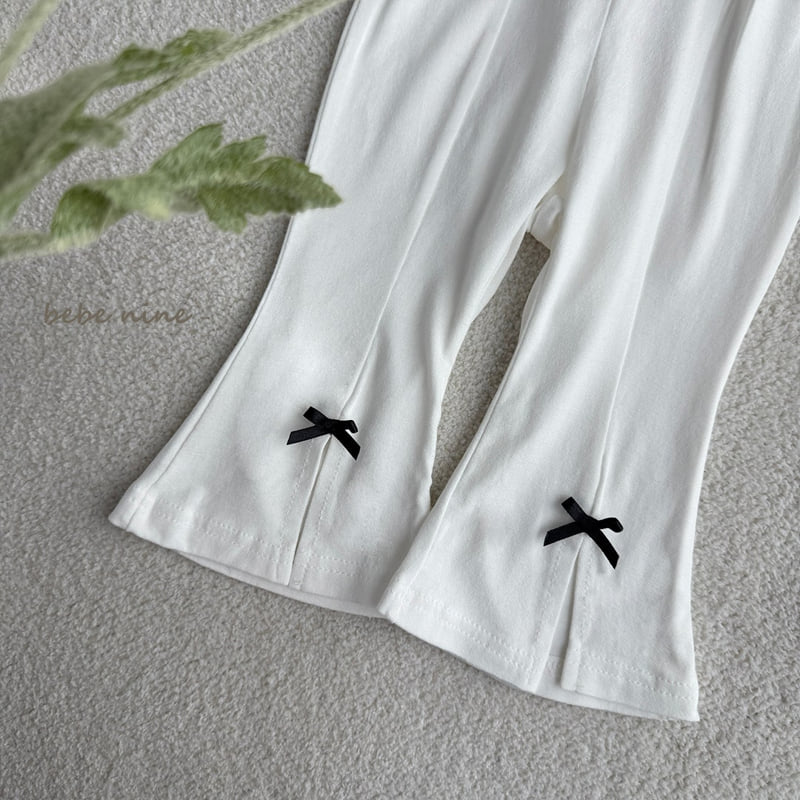 Bebe Nine - Korean Baby Fashion - #babyboutiqueclothing - Worri Ribbon Bootcut Pants - 11