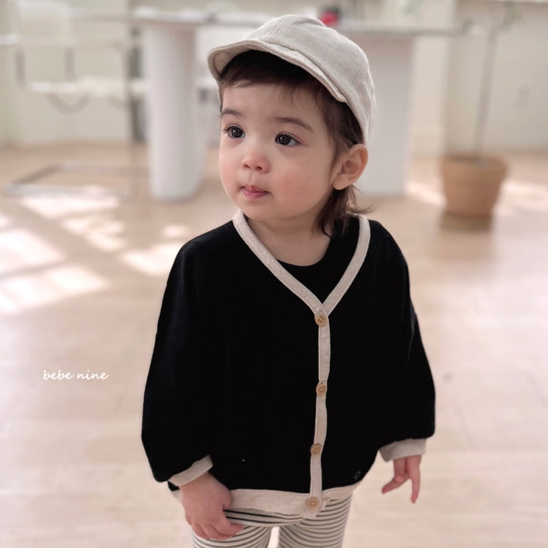 Bebe Nine - Korean Baby Fashion - #babyclothing - Linen Edge Cardigan - 5