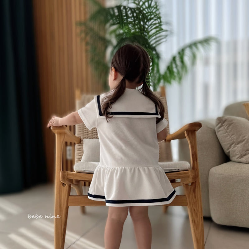 Bebe Nine - Korean Baby Fashion - #babyboutiqueclothing - Luna Sailor One-piece - 4