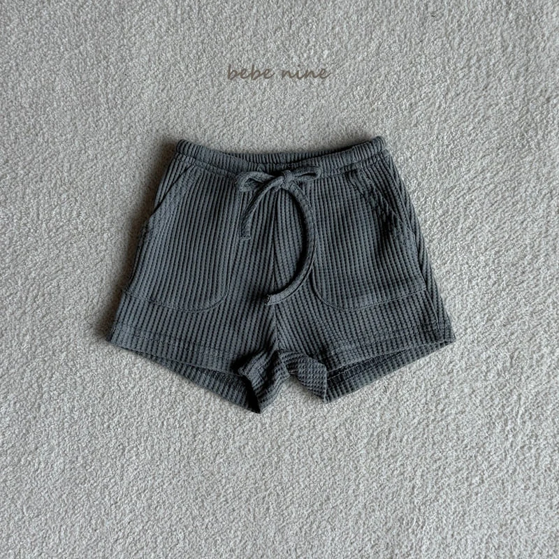 Bebe Nine - Korean Baby Fashion - #babyclothing - Waffle Pocket Pants - 11