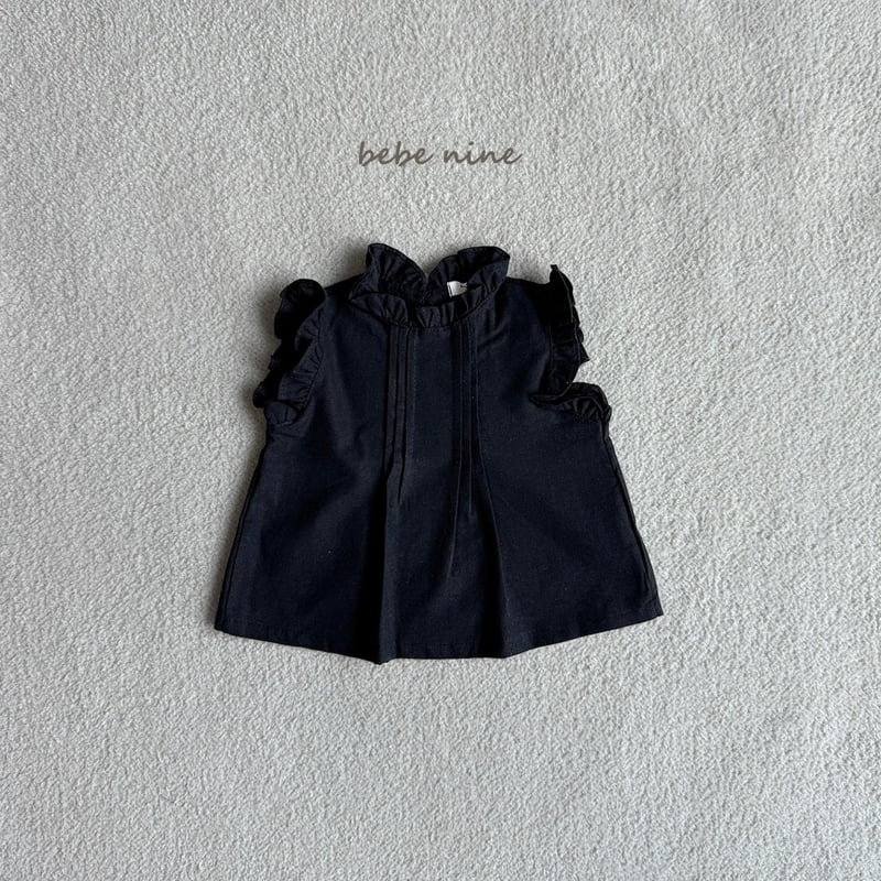 Bebe Nine - Korean Baby Fashion - #babyfashion - Essence Frill Linen Top - 8