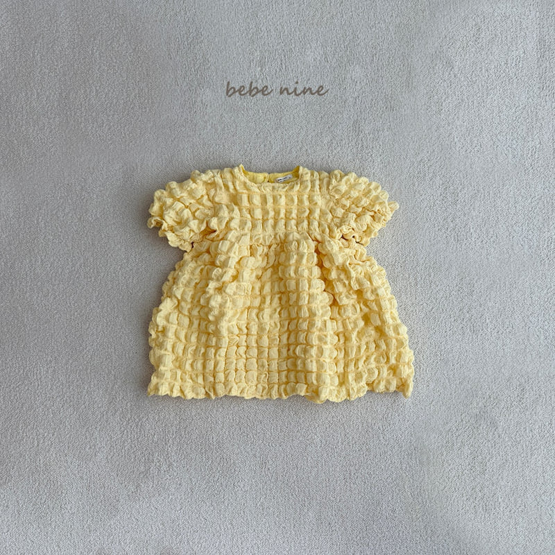 Bebe Nine - Korean Baby Fashion - #babyfashion - Mongle Blossom One-piece - 9