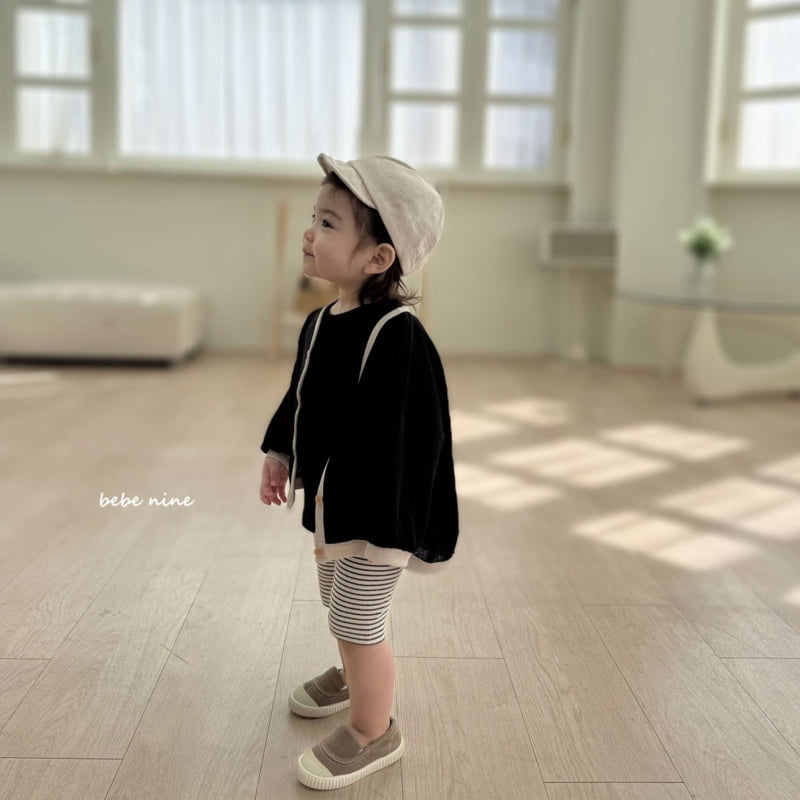 Bebe Nine - Korean Baby Fashion - #babyfashion - Linen Edge Cardigan - 6