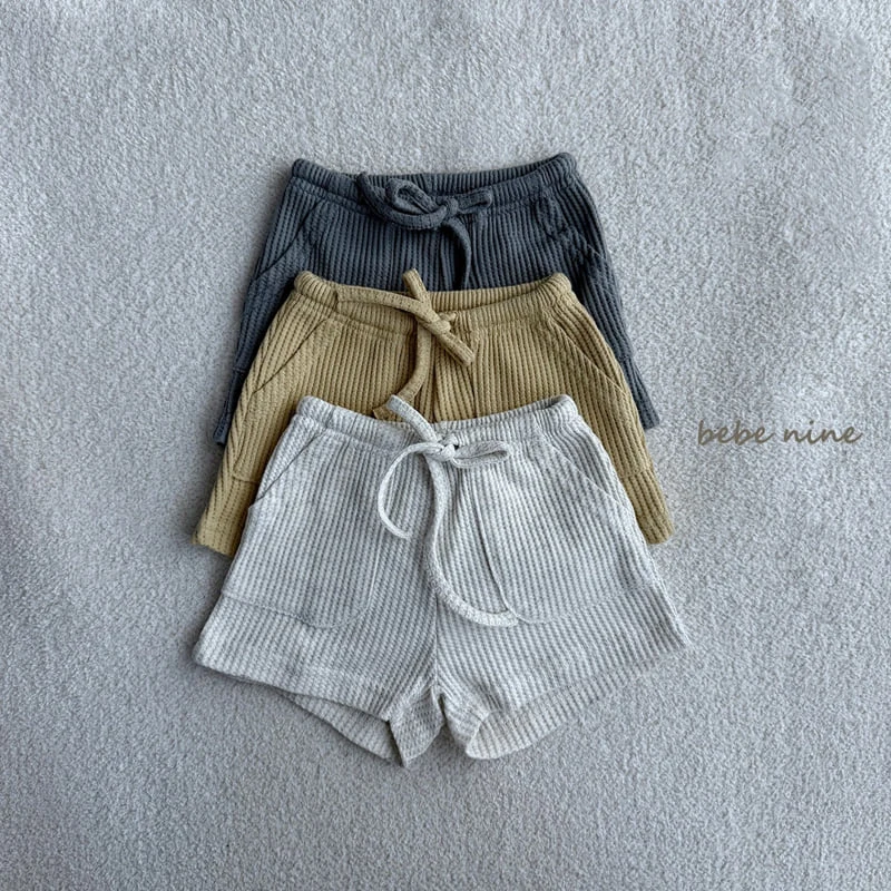 Bebe Nine - Korean Baby Fashion - #babyfashion - Waffle Pocket Pants - 12
