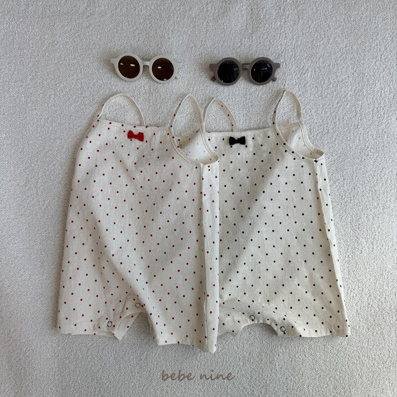 Bebe Nine - Korean Baby Fashion - #babyfever - Mini Ribbon Dot Suit - 9