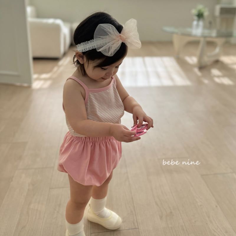 Bebe Nine - Korean Baby Fashion - #babyfever - Daily Sleeveless Set - 3